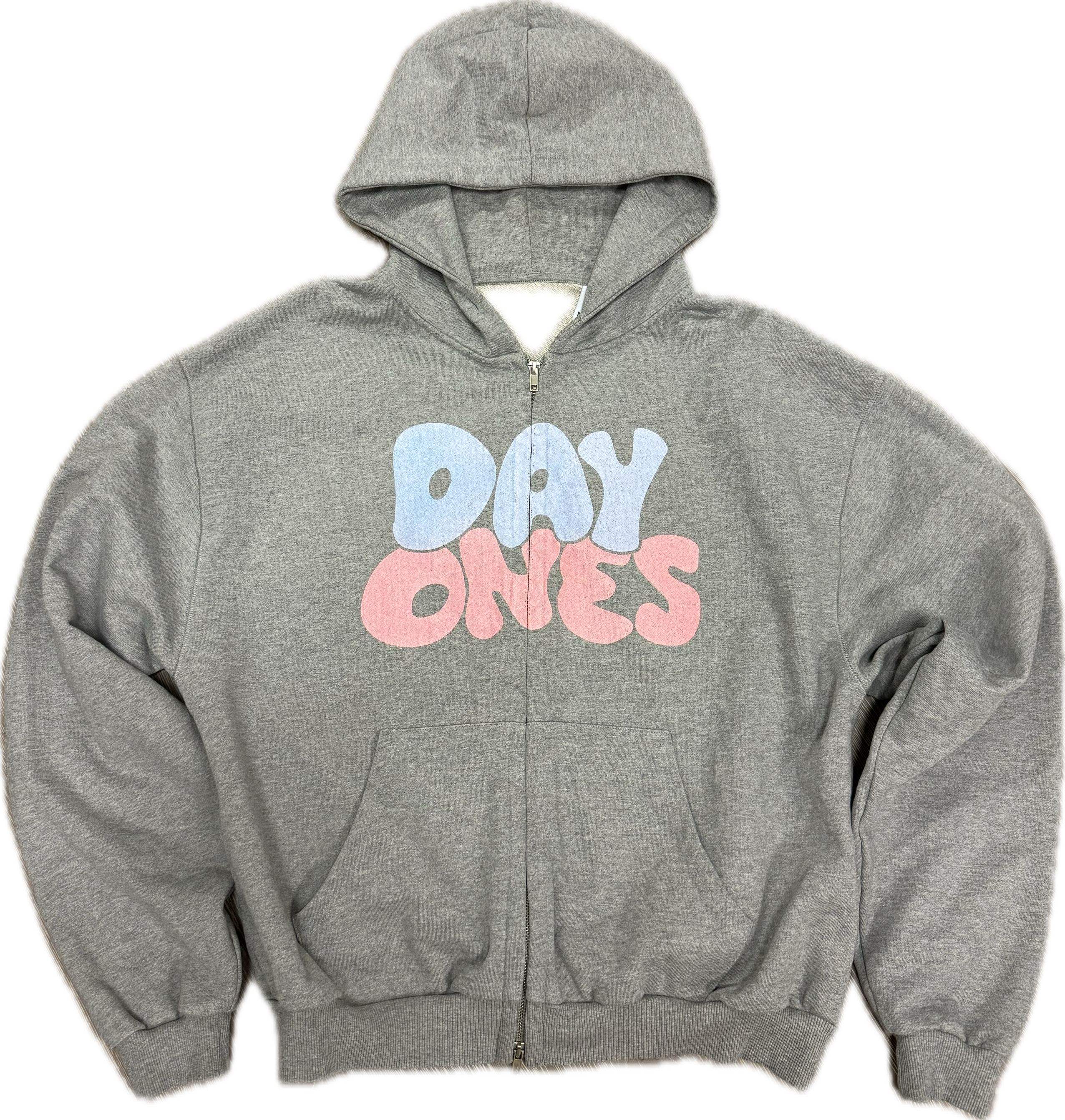 Day Ones Hoodie with Zipper ''Grey''